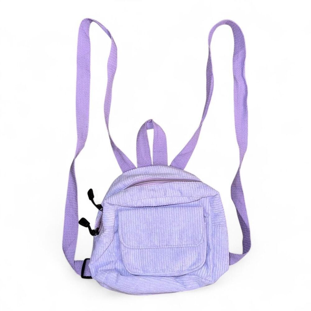Lavender Corduroy Mini Backpack